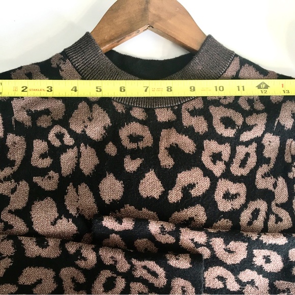 J Crew women’s leopard long sleeve dress. Large size. Stretch fit. - Picture 4 of 14